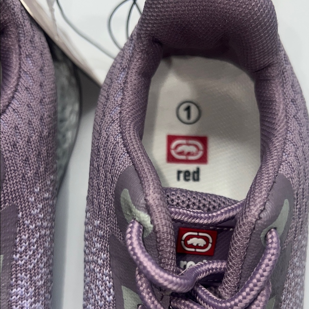 NWT Red Lavender Girls Sneakers Size 1 - Picture 9 of 9